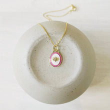 Load image into Gallery viewer, Lotus shield pendant necklace