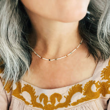 Load image into Gallery viewer, Sunday Stroll gemstone and miyuki beaded necklace