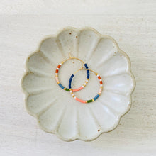 Load image into Gallery viewer, Pocket Full of Posies // Miyuki beaded Hoops