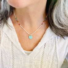 Load image into Gallery viewer, Nani turquoise pendant miyuki beaded necklace