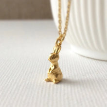 Load image into Gallery viewer, Bunny pendant necklace