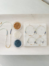 Load image into Gallery viewer, Morning Frost color block miyuki beaded necklace