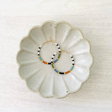 Load image into Gallery viewer, Safari miyuki glass hoops