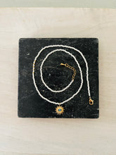 Load image into Gallery viewer, Spark and flame Miyuki glass pendant necklace