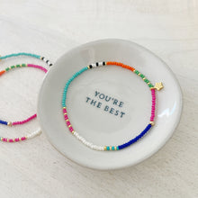 Load image into Gallery viewer, Star struck dainty layering czech glass stretch bracelet