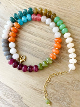 Load image into Gallery viewer, Rock Candy jade beaded necklace