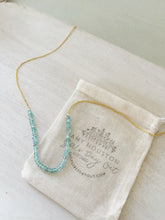 Load image into Gallery viewer, Clear Skies blue apatite gemstone necklace