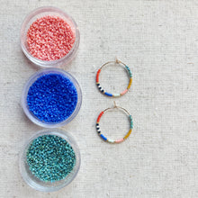 Load image into Gallery viewer, Amalfi weightless glass gold filled hoops