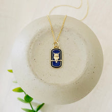 Load image into Gallery viewer, Wise One owl shield pendant necklace