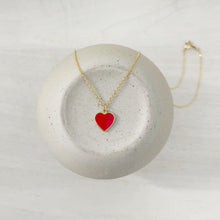 Load image into Gallery viewer, The Power of Love red heart pendant necklace
