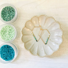 Load image into Gallery viewer, Santorini weightless glass bead hoops