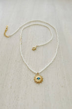 Load image into Gallery viewer, Spark and flame Miyuki glass pendant necklace