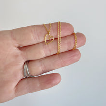 Load image into Gallery viewer, Open Heart pendant necklace