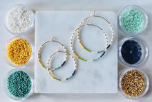 Load image into Gallery viewer, Yacht Club miyuki glass Hoops