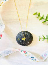 Load image into Gallery viewer, Best of Luck hummingbird pendant necklace