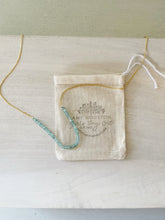 Load image into Gallery viewer, Clear Skies blue apatite gemstone necklace