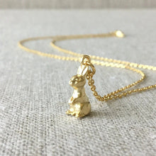 Load image into Gallery viewer, Bunny pendant necklace