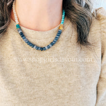 Load image into Gallery viewer, Blue Springs // rondelle gemstone necklace