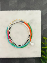 Load image into Gallery viewer, Out and About czech glass wrap stretch bracelet