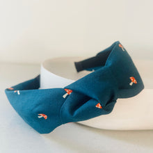 Load image into Gallery viewer, Carousel Tiny Mushroom Galaxy top knot headband