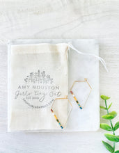 Load image into Gallery viewer, Small Town weightless round glass bead hoops