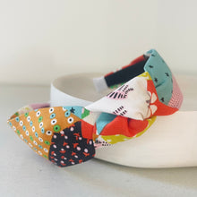 Load image into Gallery viewer, Tumbling Blocks Vivid top knot headband