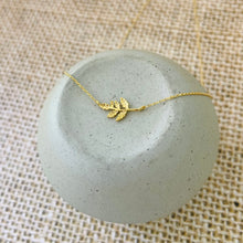 Load image into Gallery viewer, Rustle elevated leaf necklace