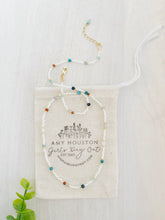 Load image into Gallery viewer, Sunday Stroll gemstone and miyuki beaded necklace
