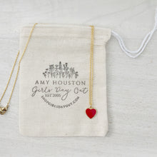 Load image into Gallery viewer, The Power of Love red heart pendant necklace
