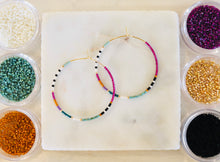 Load image into Gallery viewer, Napa Valley miyuki glass hoops