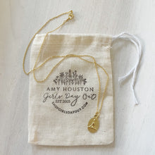 Load image into Gallery viewer, Meditation Silhouette shield pendant necklace