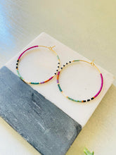 Load image into Gallery viewer, Napa Valley miyuki glass hoops