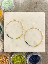 Load image into Gallery viewer, Yacht Club miyuki glass Hoops
