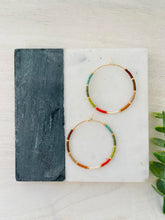 Load image into Gallery viewer, Campfire miyuki glass hoops