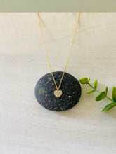 Load image into Gallery viewer, Crystal cluster heart pendant necklace