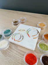 Load image into Gallery viewer, Campfire miyuki glass hoops