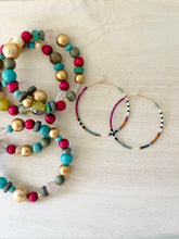 Load image into Gallery viewer, Napa Valley miyuki glass hoops