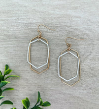Load image into Gallery viewer, Duo two tone dangle