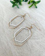 Load image into Gallery viewer, Duo two tone dangle