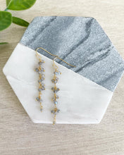 Load image into Gallery viewer, London Fog labradorite dangles