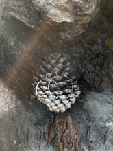 Load image into Gallery viewer, River weightless round glass bead hoops