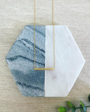 Load image into Gallery viewer, Balance minimalist bar necklace
