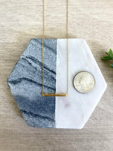Load image into Gallery viewer, Balance minimalist bar necklace