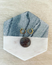 Load image into Gallery viewer, Beaded latch hoop huggies