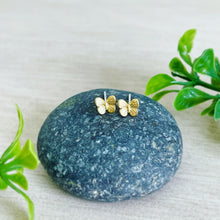 Load image into Gallery viewer, Dainty butterfly post earrings
