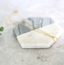 Load image into Gallery viewer, Eternity ring minimalist necklace