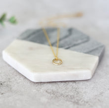 Load image into Gallery viewer, Eternity ring minimalist necklace