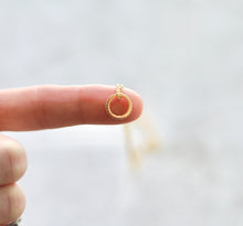 Load image into Gallery viewer, Eternity ring minimalist necklace