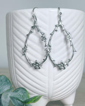 Load image into Gallery viewer, Floral vine teadrops