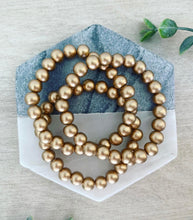 Load image into Gallery viewer, Gold stretch bracelet trio